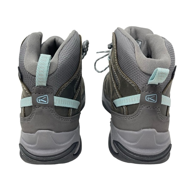 Keen Womens size 9 Circadia Mid Hiking Boots Lace Up Waterproof Steal Gray New - Picture 5 of 11